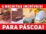 4 RECEITAS INCRÍVEIS PARA A PÁSCOA ! Ovo de Colher de Nutella, Crunch, Trufa de Limão e Ovo Galáxia!