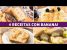 4 RECEITAS DELICIOSAS COM BANANA – Torta, Bolo e Bombom com muita banana!