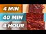 Brownies de 4-Min vs. 40 minutos vs.  4 horas